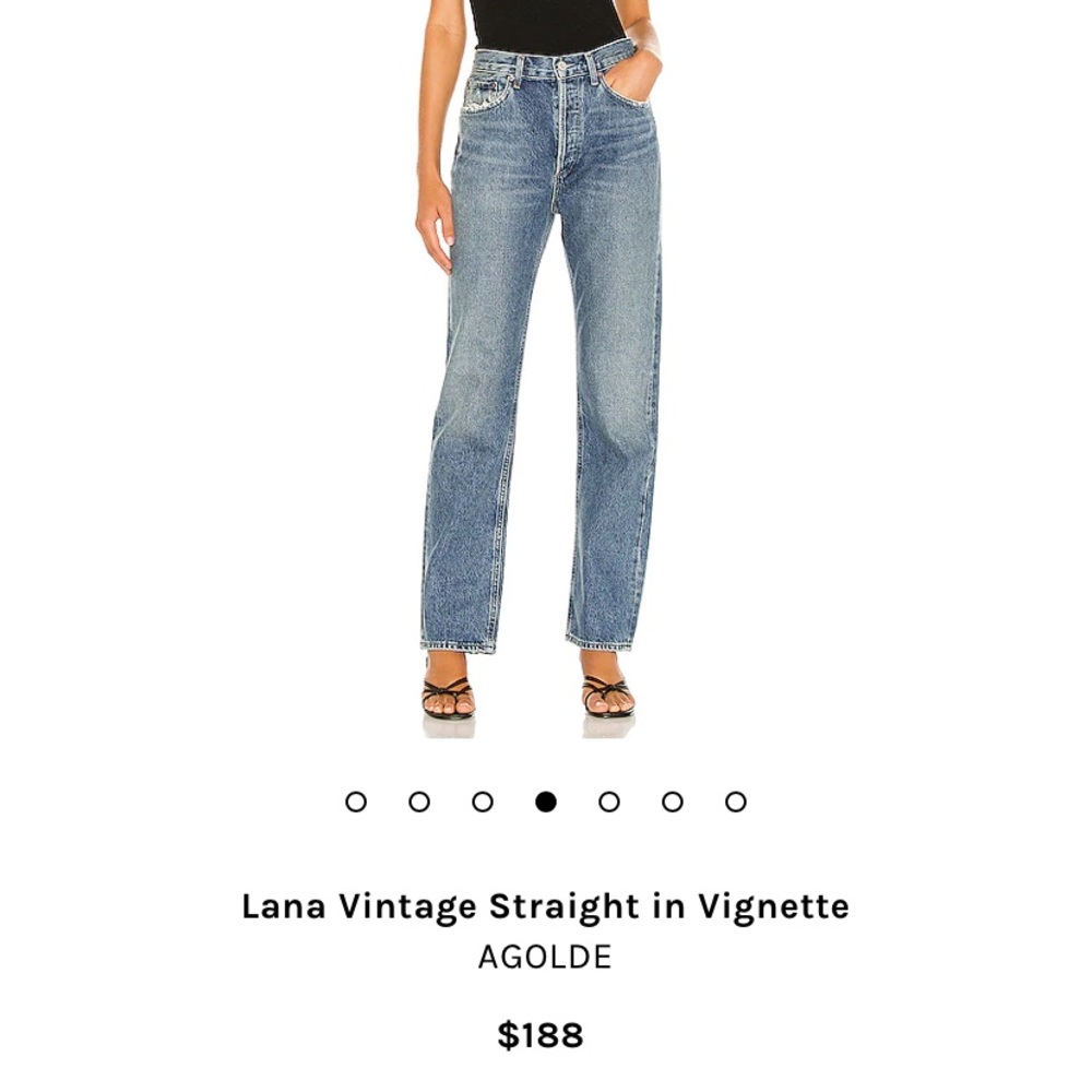 Agolde Lana Low Rise vintage straight